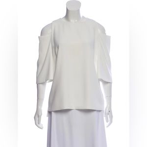 Ted Baker Women's white blouse, cutouts, cold shoulder